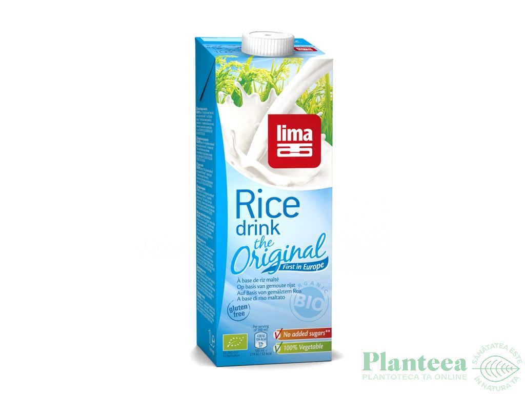Lapte orez simplu original bio 1L - LIMA