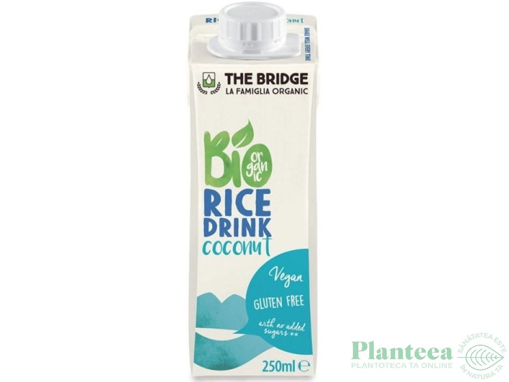 Lapte orez cocos eco 250ml - THE BRIDGE