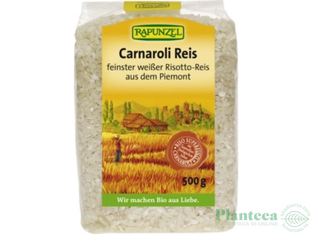 Orez bob lung alb carnaroli pt risotto eco 500g - RAPUNZEL