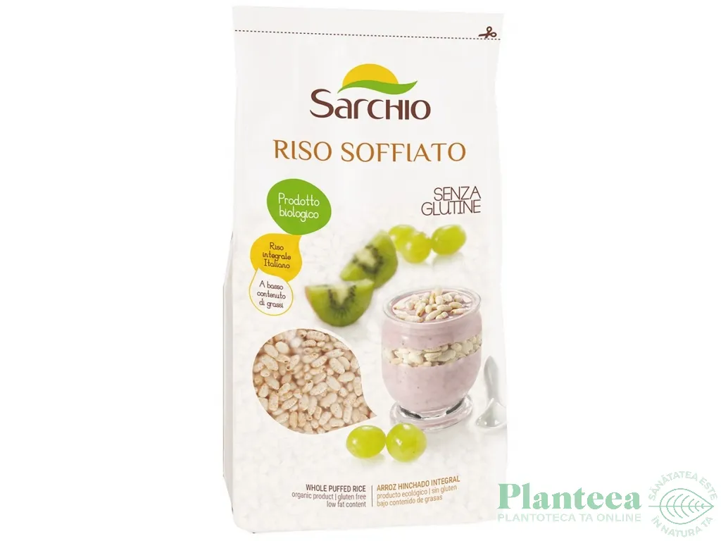 Orez integral expandat boabe eco 200g - SARCHIO