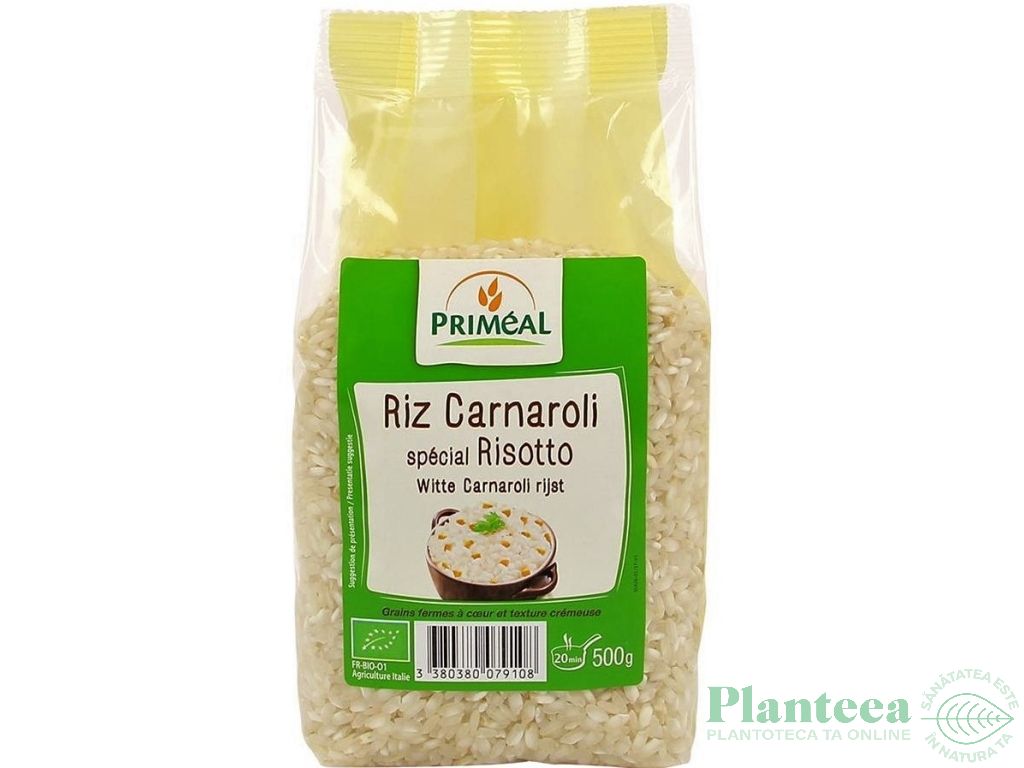 Orez bob lung alb carnaroli pt risotto eco 500g - PRIMEAL