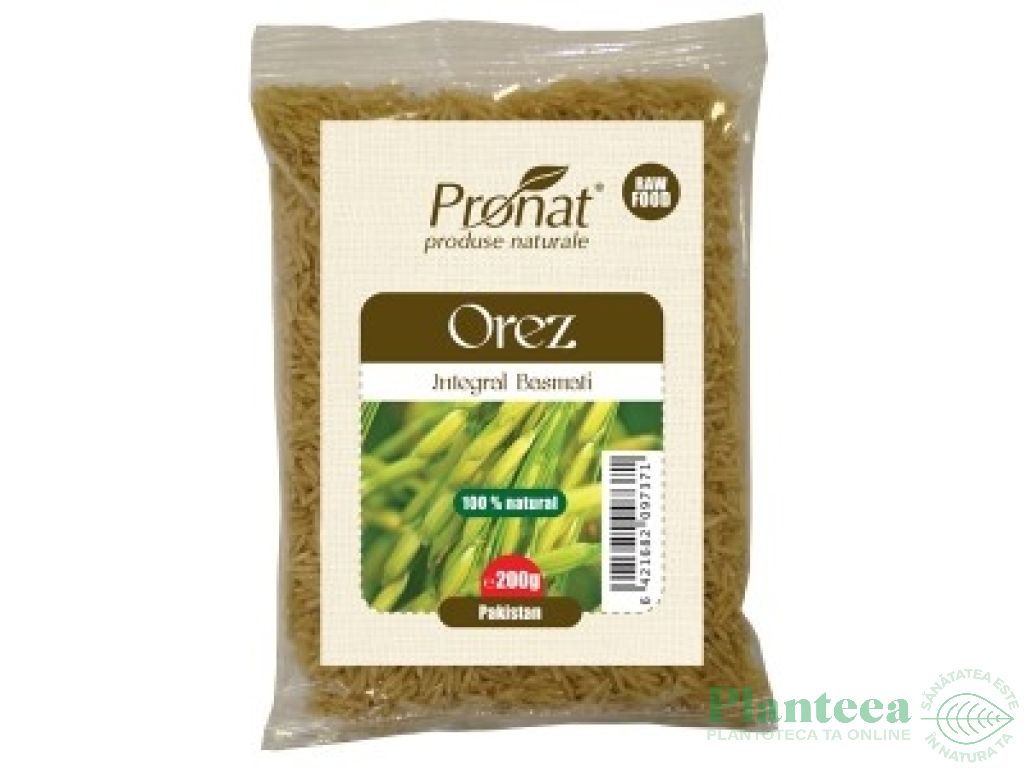 Orez basmati integral eco 200g - PRONAT