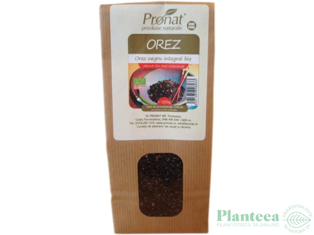 Orez negru integral eco 250g - PRONAT