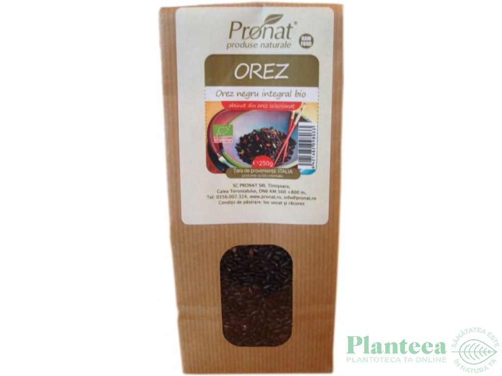 Orez negru integral eco 250g - PRONAT