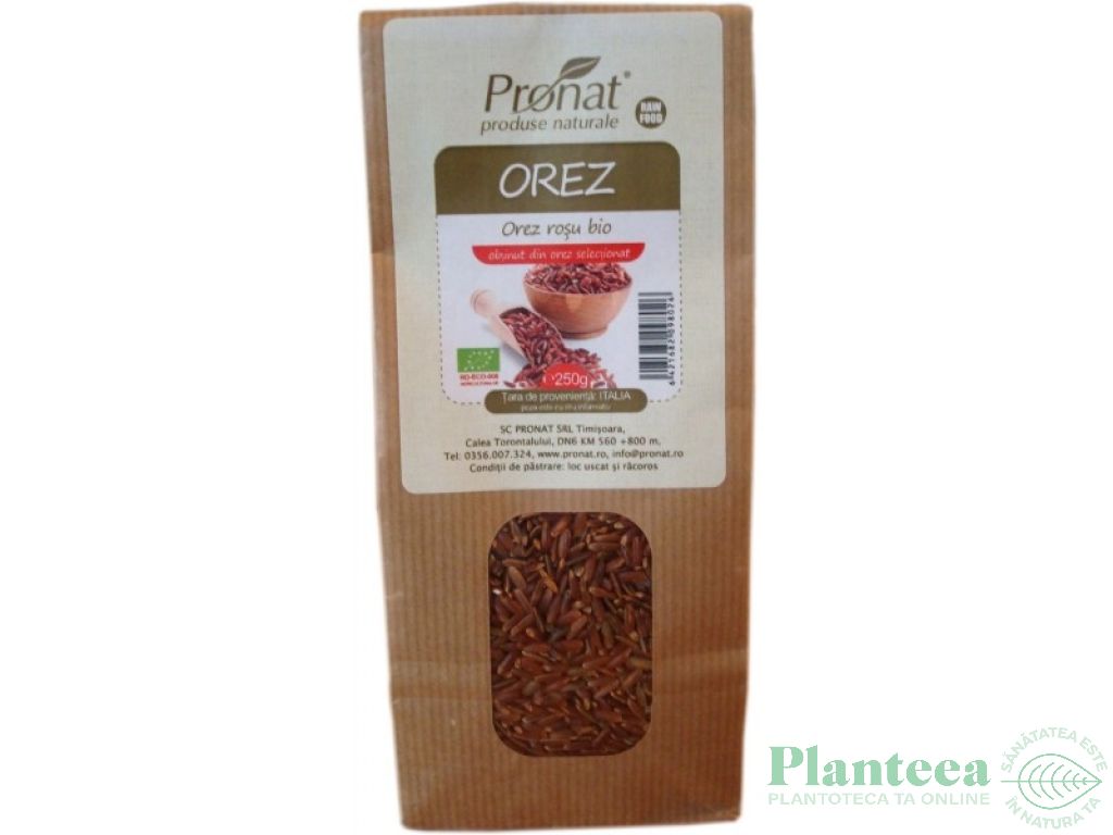Orez rosu integral eco 250g - PRONAT