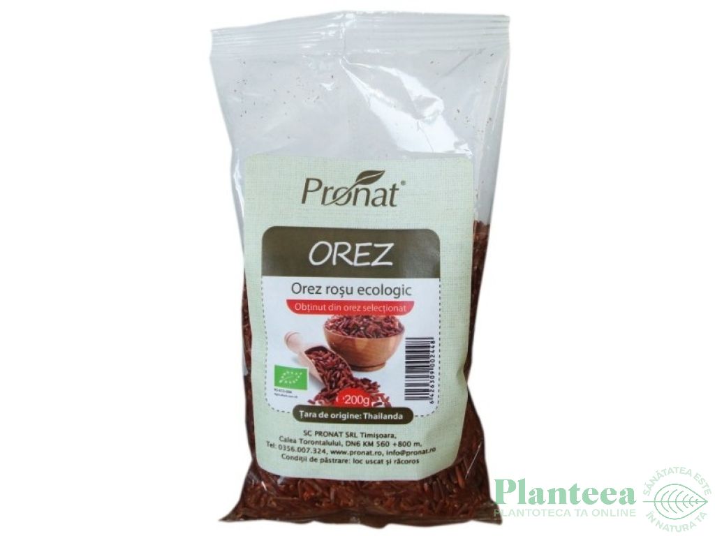 Orez rosu bio 200g - PRONAT