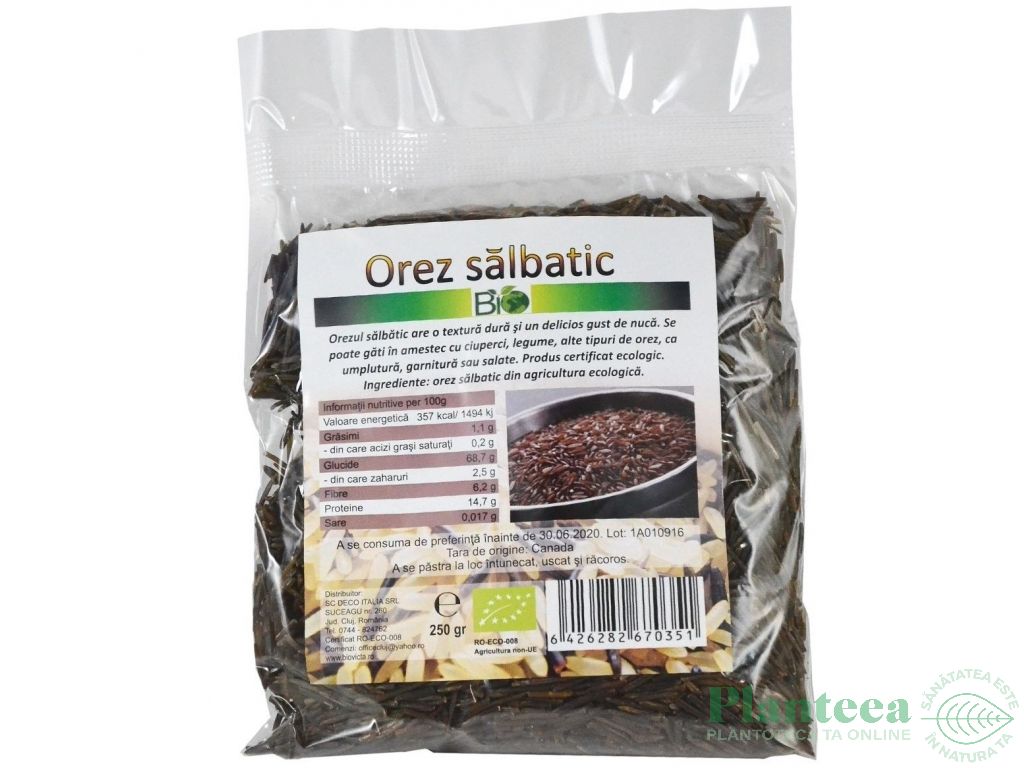 Orez salbatic eco 250g - DECO ITALIA