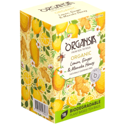 Ceai lamaie ghimbir miere manuka organic 18dz - ORGANSIA