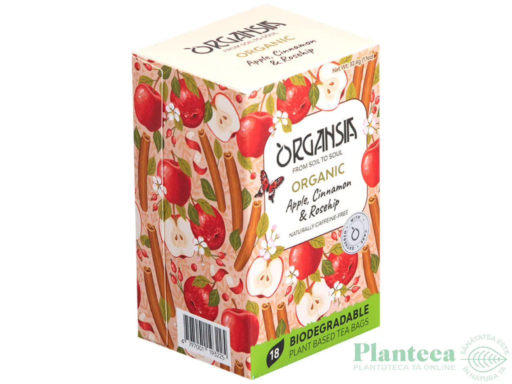Ceai macese mere scortisoara organic 18dz - ORGANSIA