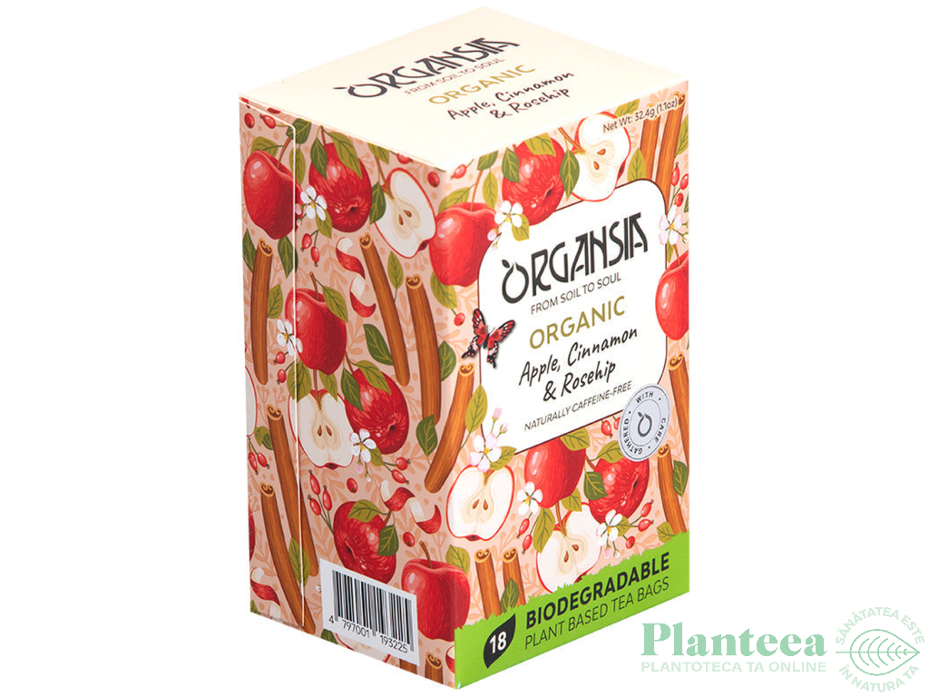 Ceai macese mere scortisoara organic 18dz - ORGANSIA