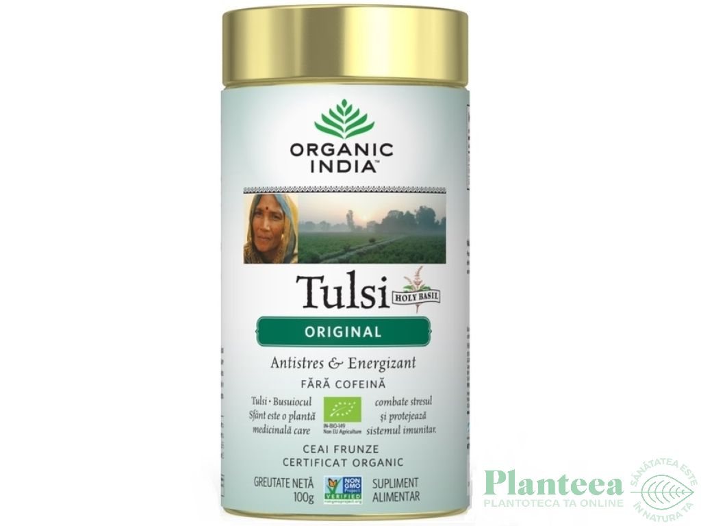 Ceai tulsi original 100g - ORGANIC INDIA