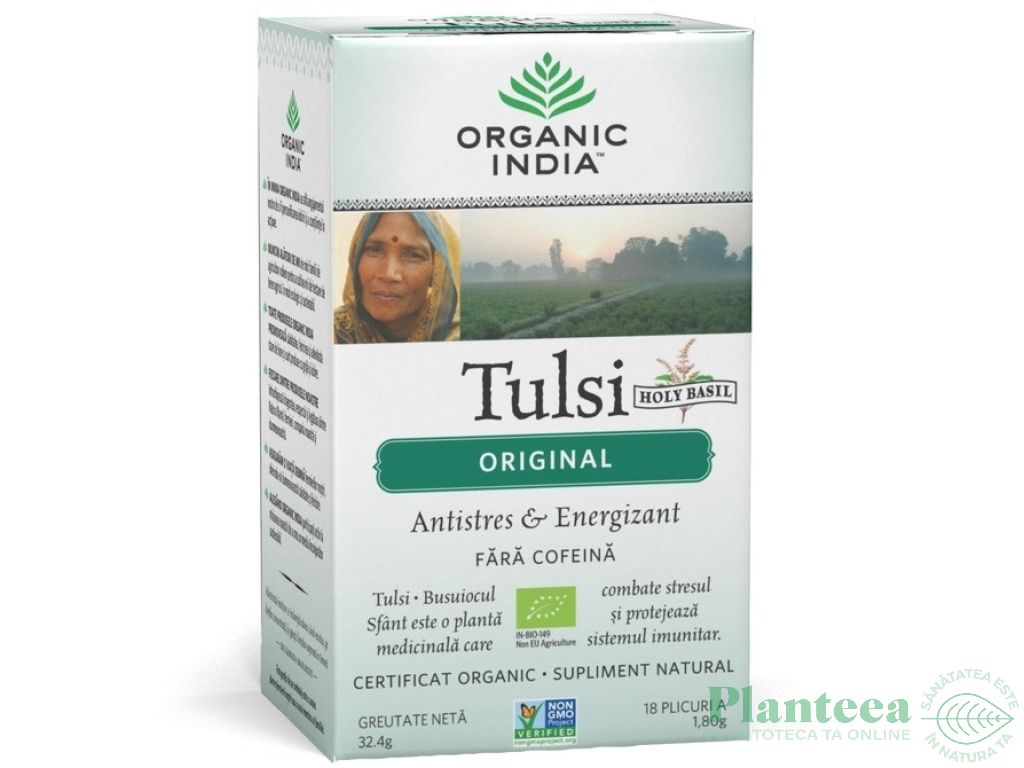 Ceai tulsi original 18dz - ORGANIC INDIA