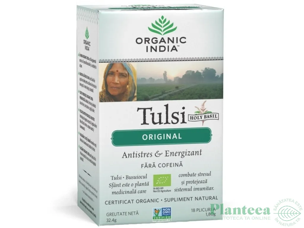 Ceai tulsi original 18dz - ORGANIC INDIA