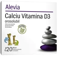 Calciu 600mg D3 stevie orosolubil 1pl - ALEVIA