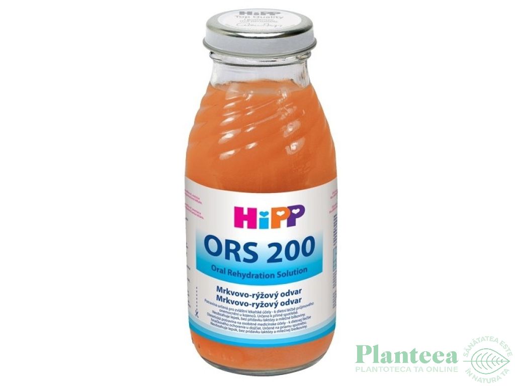 Suc rehidratare morcov orez ORS 200 bebe +6luni 200ml - HIPP