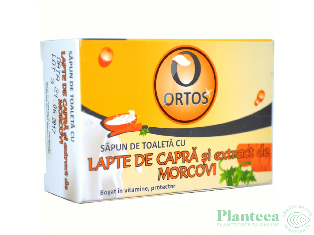 Sapun toaleta lapte capra morcovi 100g - ORTOS