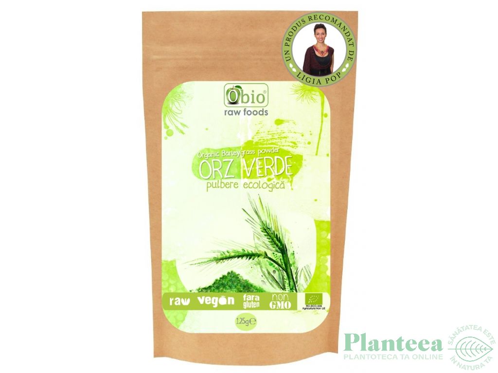 Pulbere orz verde raw eco 125g - OBIO