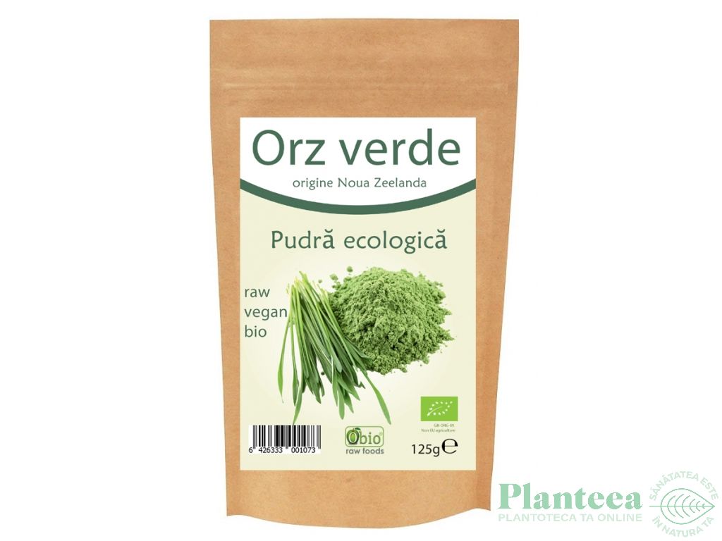 Pulbere orz verde bio 125g - OBIO