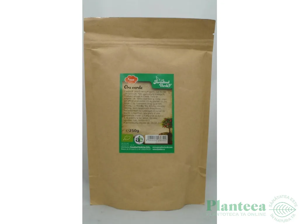 Pulbere orz verde China ET eco 250g - PARADISUL VERDE