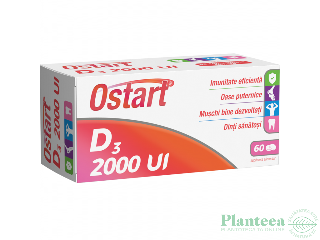 Ostart vitamina D3 2000ui 60cps - FITERMAN