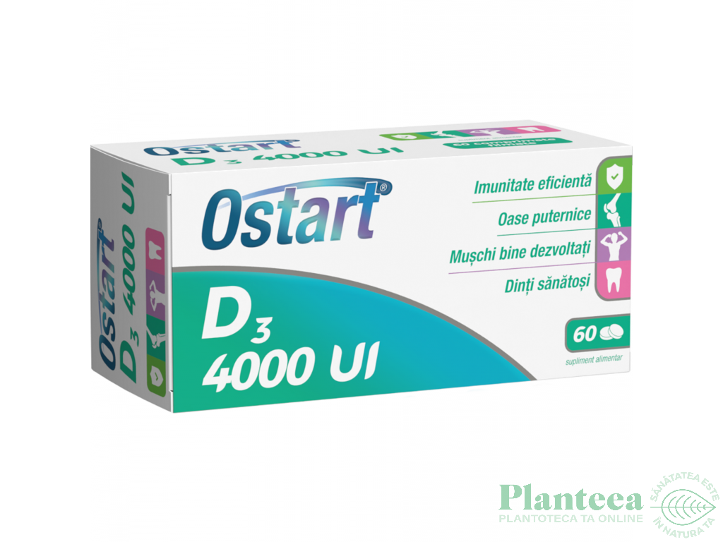 Ostart vitamina D3 4000ui 60cps - FITERMAN