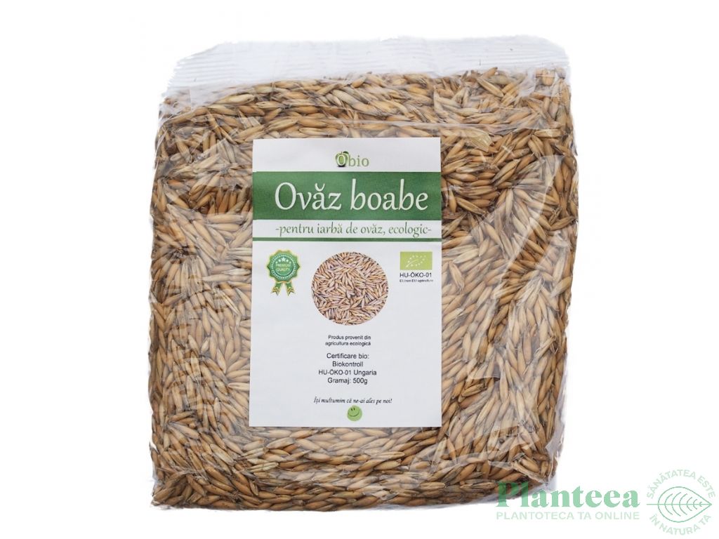 Ovaz boabe pt iarba eco 500g - OBIO