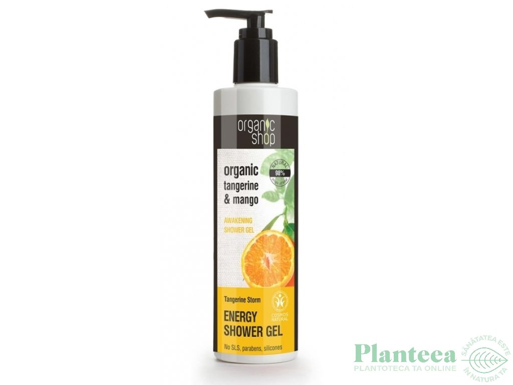 Gel dus energizant portocale mango 280ml - ORGANIC SHOP