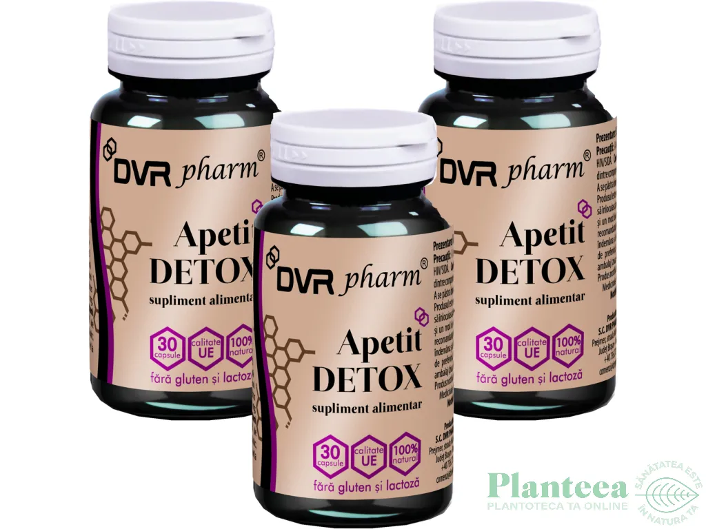 Set Apetit Detox 3x30cps - DVR PHARM