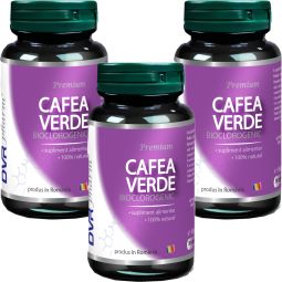 Set Cafea verde bioclorogenic 3x30cps - DVR PHARM
