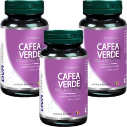 Set Cafea verde bioclorogenic 3x60cps - DVR PHARM
