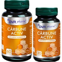 Pachet Carbune activ 300mg 60+30cps - DVR PHARM