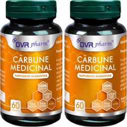 Pachet Carbune medicinal 300mg 2x60cps - DVR PHARM