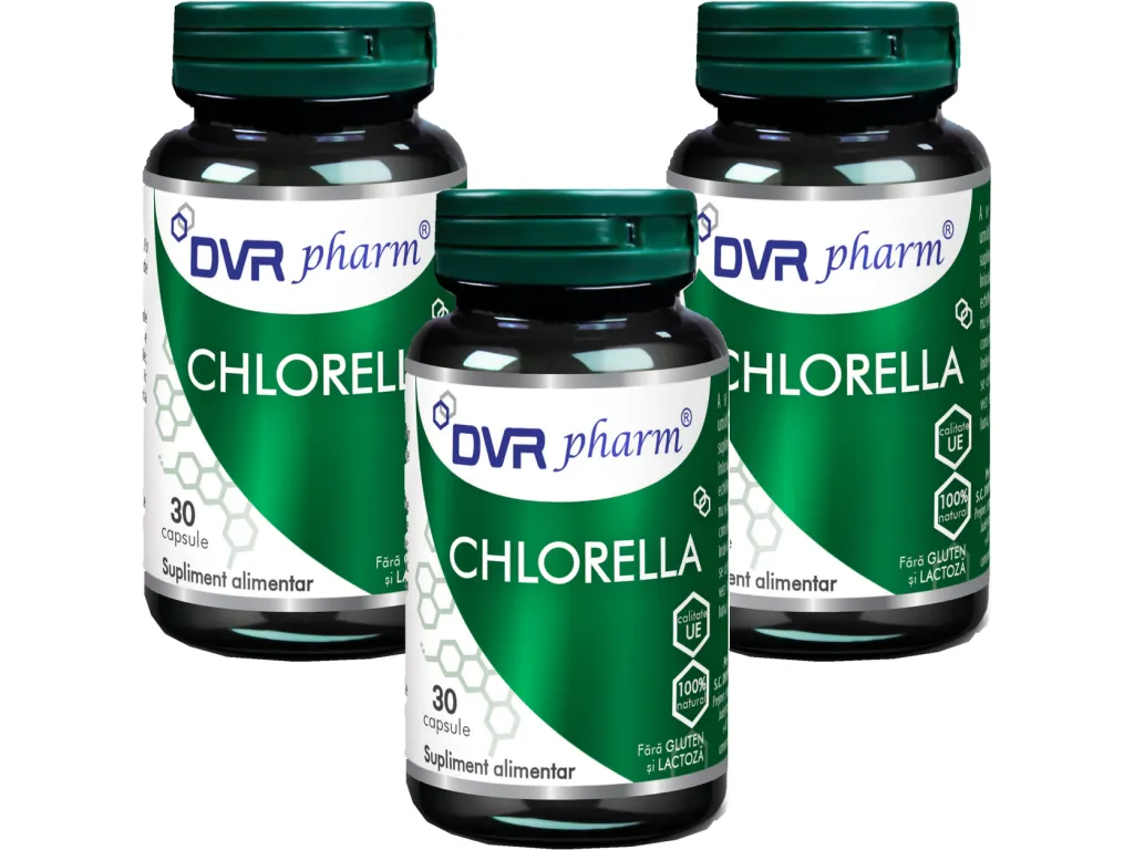Set Chlorella 350mg 3x30cps - DVR PHARM