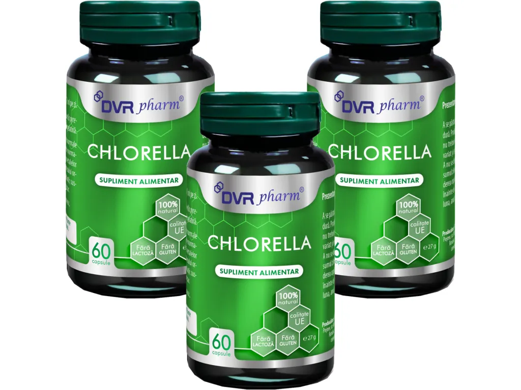 Set Chlorella 350mg 3x60cps - DVR PHARM