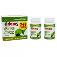 Pachet Ginkgo biloba 240mg 2x60cp - ADAMS