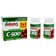 Pachet Vitamina C 500mg macese bioflavonoide 2x30cp - ADAMS SUPPLEMENTS