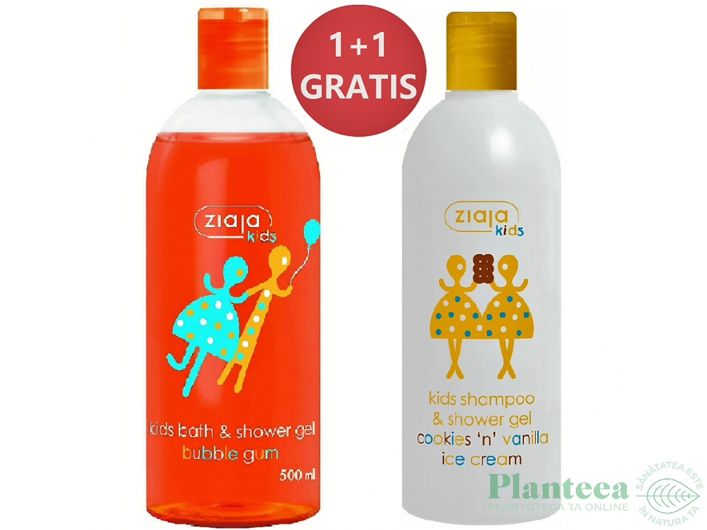 Oferta Kids Bath [gel dus guma 500ml+sampon gel dus prajituri inghetata vanilie 400ml] 2b - ZIAJA