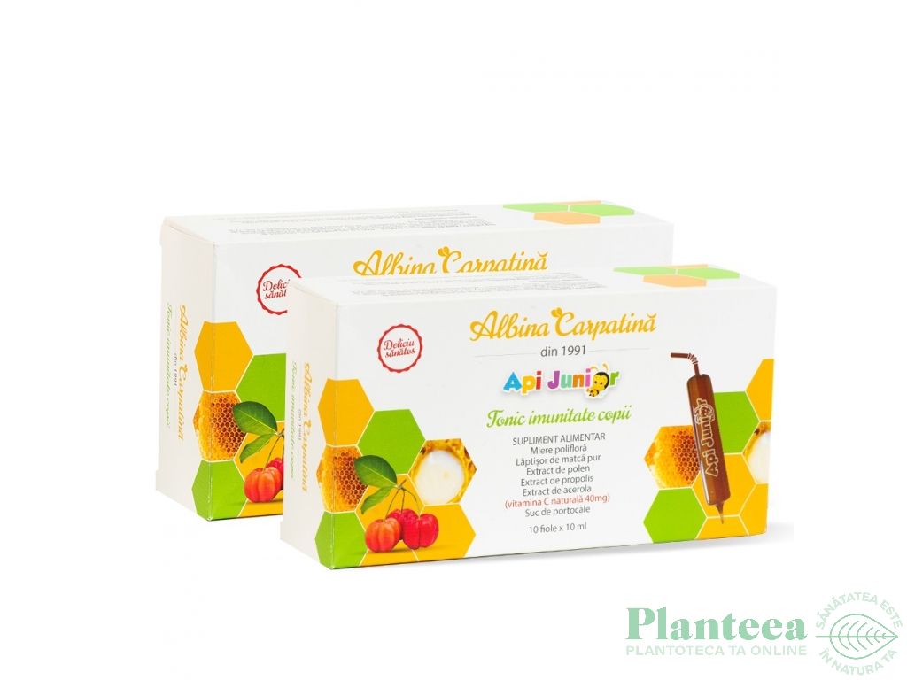 Pachet ApjJunior Tonic imunitate copii 20fl+10fl - ALBINA CARPATINA