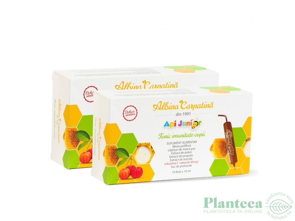 Pachet ApjJunior Tonic imunitate copii 20fl+10fl - ALBINA CARPATINA