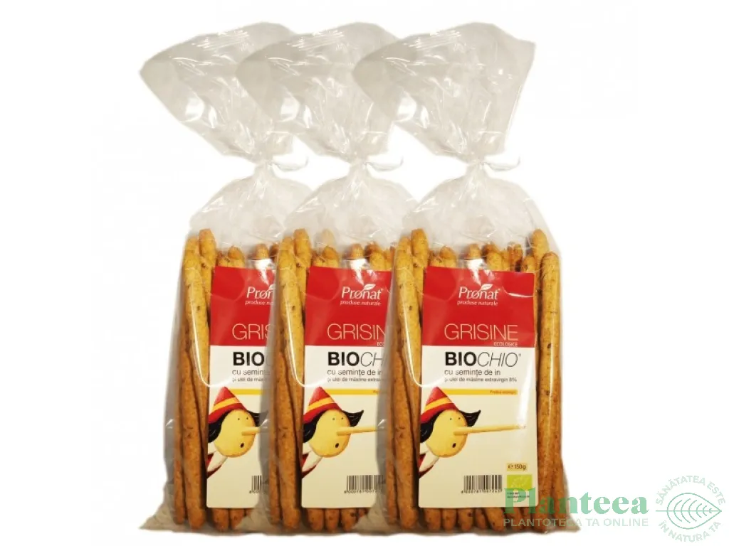 Grisine seminte in ulei masline Biochio eco 150g - PRONAT