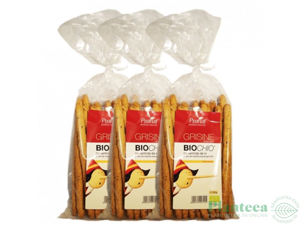 Grisine seminte in ulei masline Biochio eco 150g - PRONAT