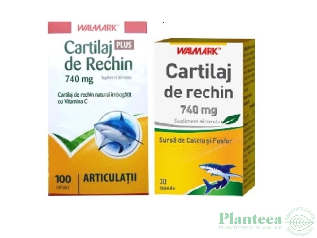 Pachet Cartilaj rechin plus 740mg 100+30cps - WALMARK