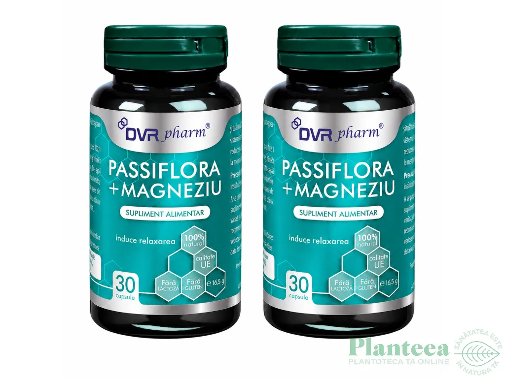 Set Passiflora Magneziu 2x30cps - DVR PHARM