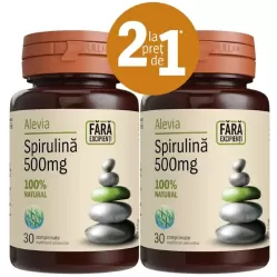 Pachet Spirulina 500mg 2x30cp - ALEVIA