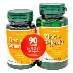 Pachet Zinc Seleniu C 60+30cps - DVR PHARM