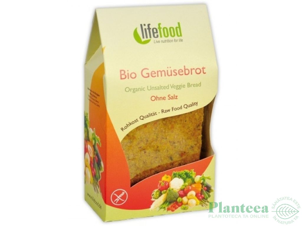 Paine crocanta nesarata legume raw bio 90g - LIFEFOOD