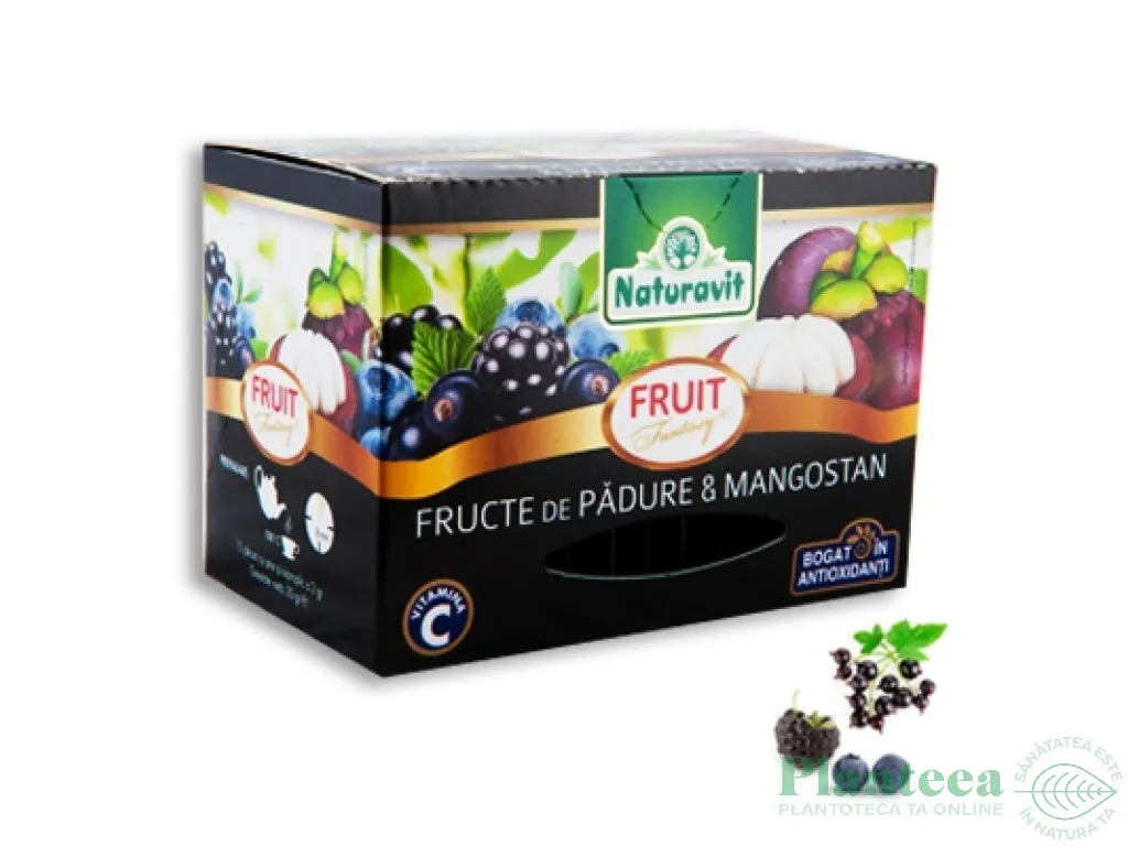 Ceai fructe padure mangostan Fantasy 15dz - NATURAVIT