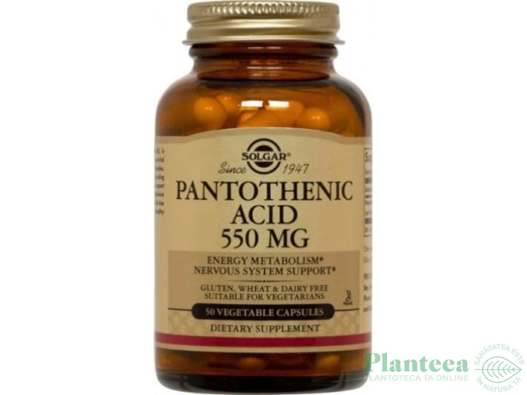 Pantothenic acid 550mg 50cps - SOLGAR