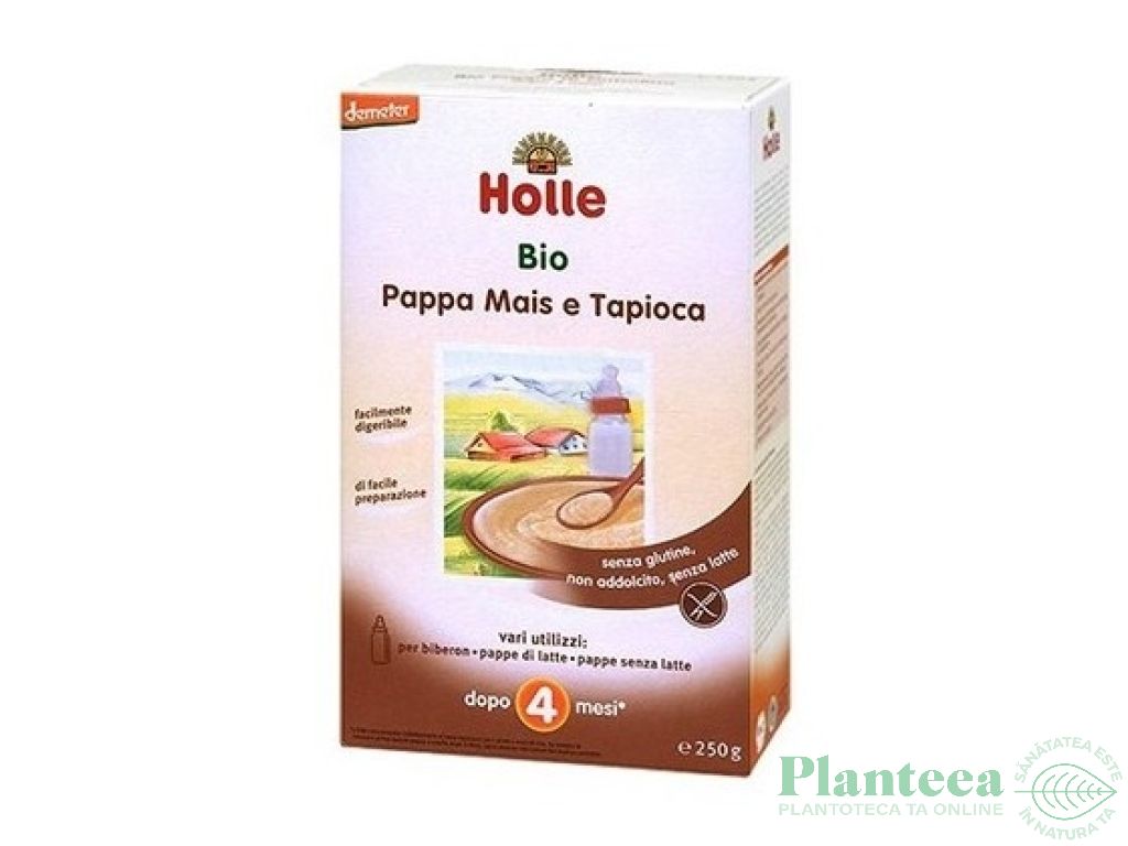 Porridge porumb orez tapioca bebe +4luni eco 250g - HOLLE