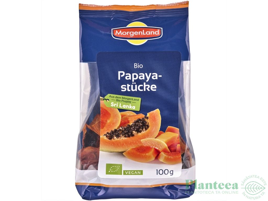 Papaya uscat eco 100g - MORGENLAND